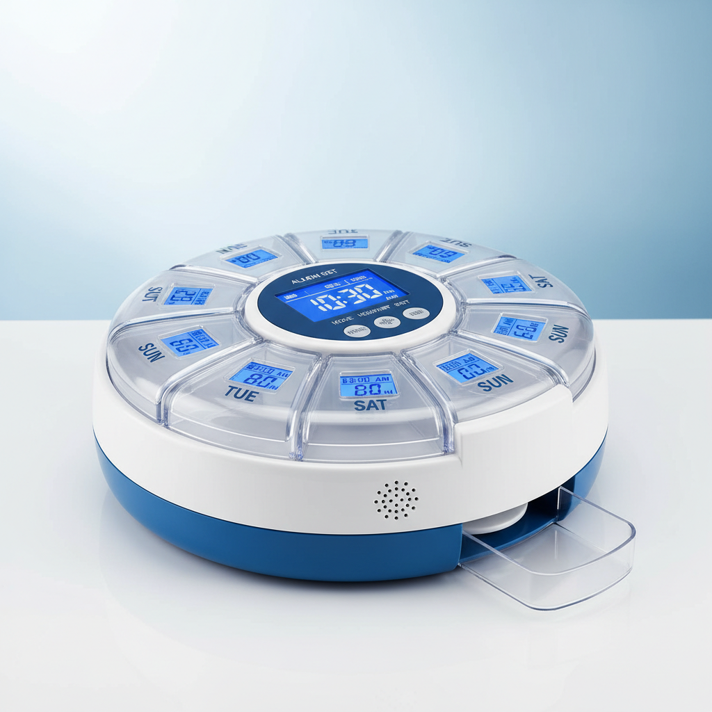 💊 Pilulier Automatique Alarme - Distributeur Médicaments 7 Jours