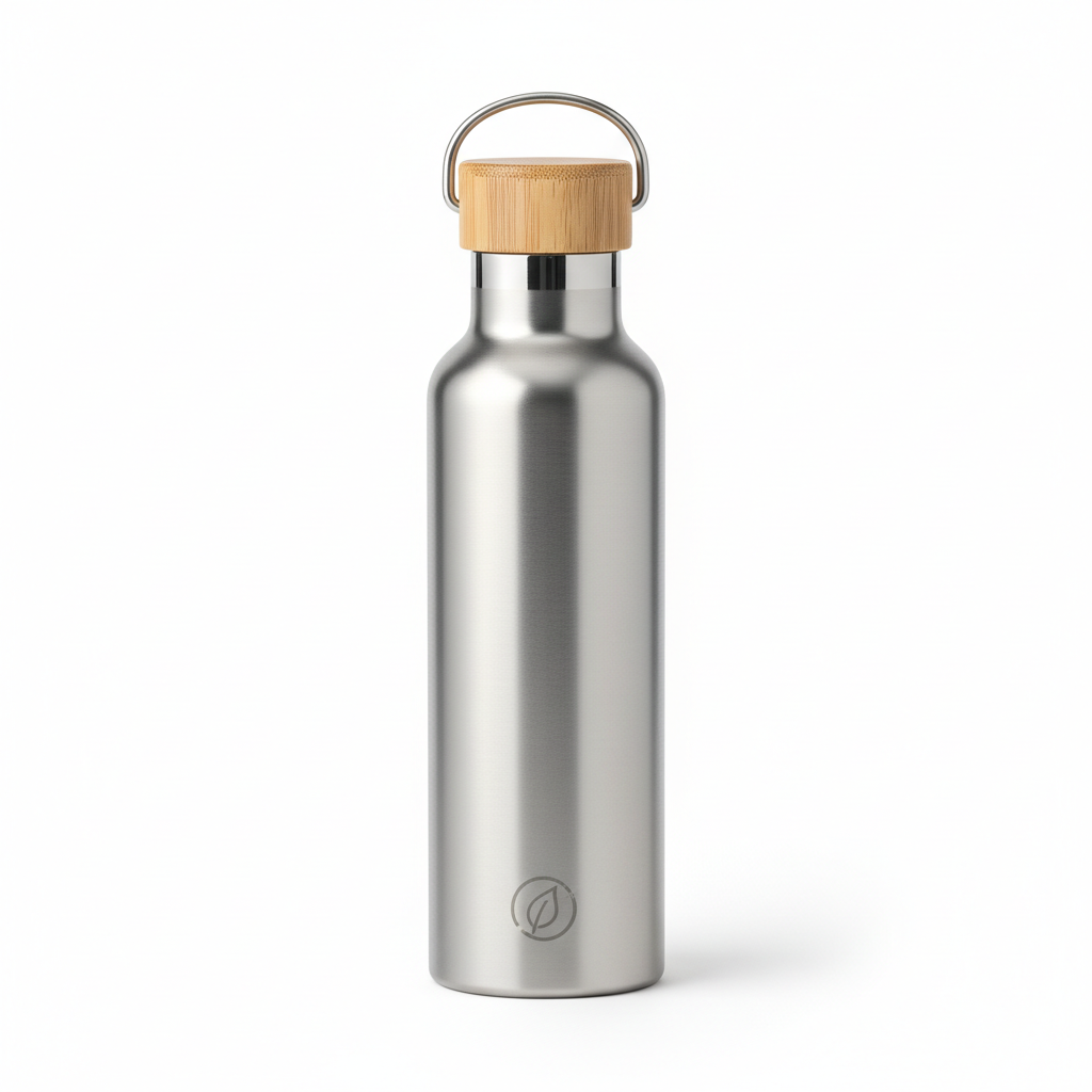 💧 Gourde Inox Bambou Élégante 500ml - Isotherme Écologique