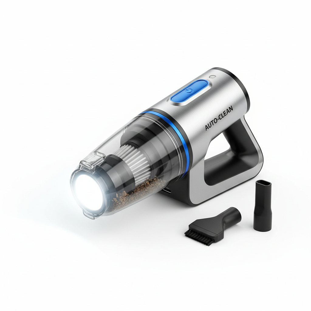 🚗 Aspirateur Voiture Portable Sans Fil - Puissant 8000PA LED