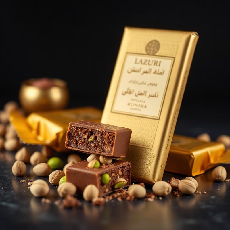 Chocolat Kunafa Pistache Collection Dubaï