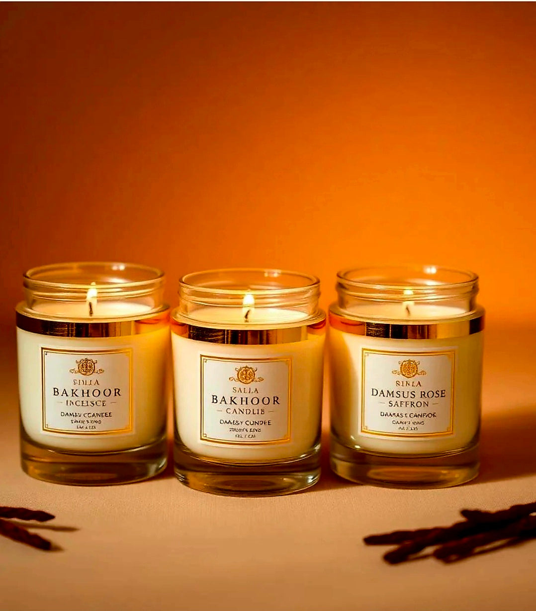 Coffret Bougies Bakhoor Précieux